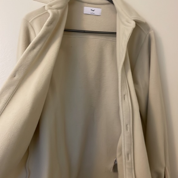 Aritzia polar button up in cream - Picture 5 of 6